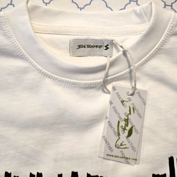 Designer Raw Edge Graphic / Logo Tee Shirt Size Small NEW - Picture 3 of 9